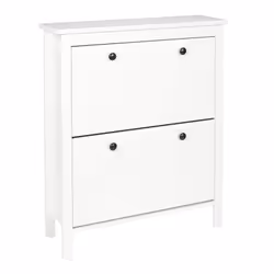Altobuy - martika - Meuble à Chaussures 2 Portes Blanc - Vue supplémentaire 4