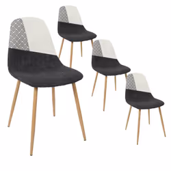 Altobuy 3663738029988, Polyester, Gris, Charbon de bois, Métal, Bois, Intérieure, Filla