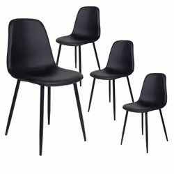 Altobuy 3663738031684, Simili-cuir, Noir, Acier, Bois, Intérieure, Dyvik