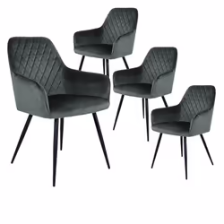 Altobuy 3663738031820, Fauteuil, Velours, Viby, 650 mm, 570 mm, 870 mm