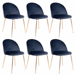 Altobuy 3663738032018, Velours, Bleu, Métal, Métal, Intérieure, Meyrin