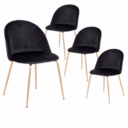 Altobuy 3663738032049, Velours, Noir, Métal, Métal, Intérieure, Meyrin
