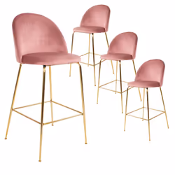 Altobuy 3663738032100, Velours, Rose, Métal, Métal, Intérieure, Meyrin