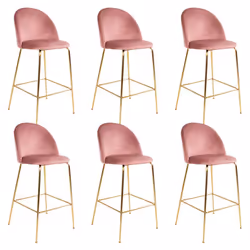 Altobuy 3663738032117, Velours, Rose, Métal, Métal, Intérieure, Meyrin