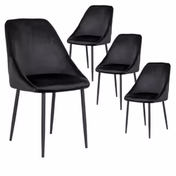 Altobuy 3663738032261, Velours, Noir, Acier, Acier, Intérieure, Tinto