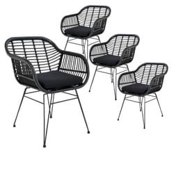Altobuy 3663738032445 ensemble de meubles de jardin Noir