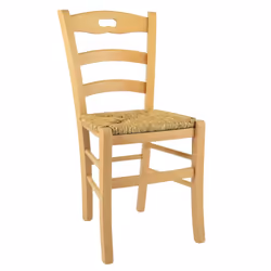 Altobuy - suzy - Lot de 6 Chaises Naturelles et Assises en Paille
