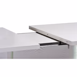 Dayton white - Table Allongeable 180-225cm Laquée Blanche et Leds - Blanc - Vue supplémentaire 4