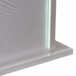Dayton white - Table Allongeable 180-225cm Laquée Blanche et Leds - Blanc - Vue supplémentaire 5
