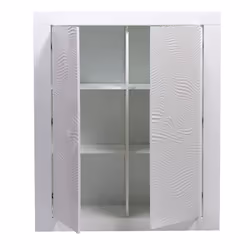 Altobuy - dayton white - Meuble de Rangement 2 Portes Laqué Blanc et Leds - Vue supplémentaire 3