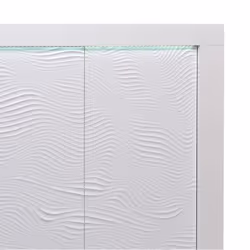 Altobuy - dayton white - Meuble de Rangement 2 Portes Laqué Blanc et Leds - Vue supplémentaire 5