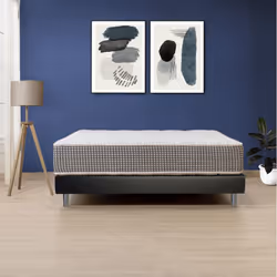 Atelier Du Sommeil - easykit - Sommier en Kit 140x190cm avec Pieds Chromés 15cm - Gris anthracite