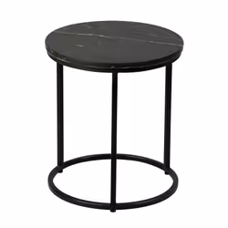 Altobuy 3663738040112, Table basse, Forme arrondie, Noir