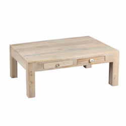 Altobuy 3663738040396, Table basse, Forme rectangulaire, Marron