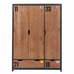 Altobuy TCHAD, Armoire, 3 portes(s), Adultes, Belgique, 1480 mm, 550 mm