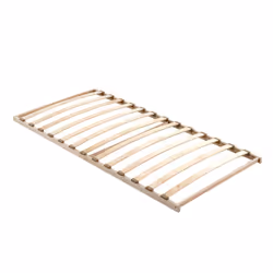 Tchad - Ensemble Lit 90x200cm avec Sommier + Chevet - Marron foncé - Vue supplémentaire 4