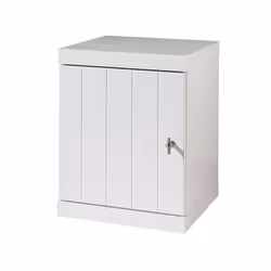 Altobuy 3663738041447, Table de chevet, Blanc, Panneaux MDF, 440 mm, 400 mm, 560 mm