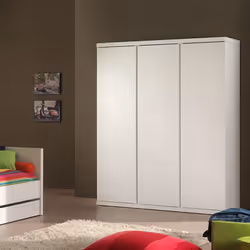 Altobuy - debbie - Armoire 3 Portes Laquée Blanche