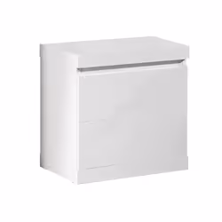 Altobuy 3663738041713, Table de chevet, Blanc, Panneaux MDF, 440 mm, 400 mm, 480 mm