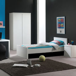 DEBBIE - Lit 90x200cm + Chevet + Armoire 2 Portes