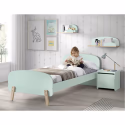 Altobuy - bodhi mint - Etagère Murale 45cm Vert Menthe et Bois - Vert