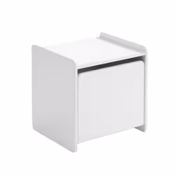 Altobuy 3663738043021, Table de chevet, Blanc, Panneaux MDF, 400 mm, 360 mm, 410 mm