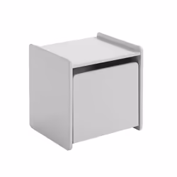 Altobuy 3663738043038, Table de chevet, Gris, Panneaux MDF, 400 mm, 360 mm, 410 mm