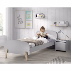 Altobuy 3663738043038 Table de nuit et table de chevet Gris