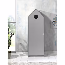 Havre - Armoire Cabane de Plage Grise 1 Porte - Gris