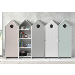 Altobuy - havre - Pack Bibliothèque + Dressing 4 Armoires - Multicolore