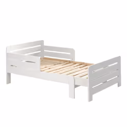 THEMIS - Lit Evolutif Blanc 3 Réglages 90x140/160/200cm