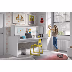 Altobuy - ryder - Lit 90x200cm Blanc Convertible en Bureau - Blanc - Vue supplémentaire 4