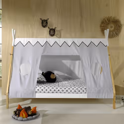 Altobuy - flitt - Lit 90x200cm Forme Tipi avec Toile