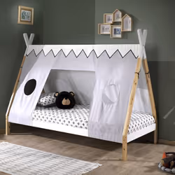 Altobuy - flitt - Lit 90x200cm Forme Tipi avec Toile