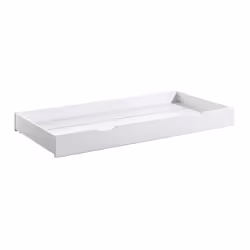 FLITT - Lit Banquette 90x200cm Forme Tipi avec Tiroir Blanc