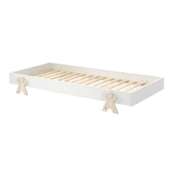 Altobuy - stapel - Lit Empilable 90x200cm Blanc Pieds Smiley - Blanc