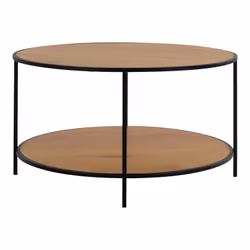 Altobuy 3663738046572 Table à café, latérale et de salon Table basse Forme arrondie