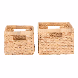 Altobuy - mikail - Lot de 2 Panières Rectangulaires en Jacinthe d'Eau