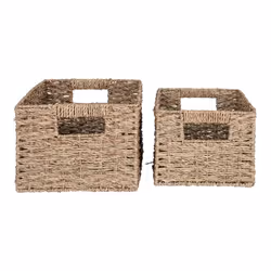 Altobuy - altamar - Lot de 2 Panières Rectangulaires en Jonc de Mer