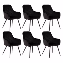 Altobuy 3663738048521, Fauteuil, Velours, Viby, 650 mm, 570 mm, 870 mm