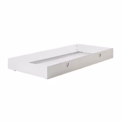 Milady - Lit Banquette 90x200cm avec Tiroir de Lit + Sommier - Blanc