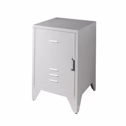 Altobuy 3663738049689, Table de chevet, Gris, Métal, 400 mm, 400 mm, 610 mm