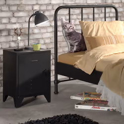 Altobuy 3663738049696 Table de nuit et table de chevet Noir