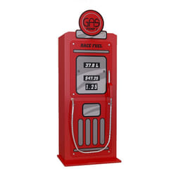 Turbo - Armoire 1 Porte Style Pompe à Essence Vintage Rouge - Rouge