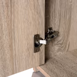 Altobuy - list - Meuble de Rangement 3 Portes 2 Tiroirs Aspect Bois - Marron clair - Vue supplémentaire 7