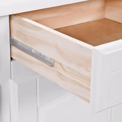 Altobuy - laurie - Buffet Vaisselier 4 Portes 2 Tiroirs Bois Massif Vernis Blanc - Blanc - Vue supplémentaire 7