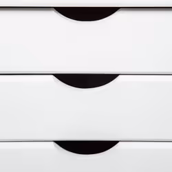 Altobuy - sydney - Caisson 6 Tiroirs Bois Massif Vernis Blanc - Blanc - Vue supplémentaire 7
