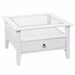 Altobuy 3663738051347, Table basse, Forme carrée, Blanc