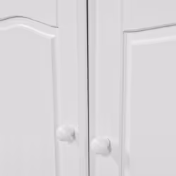 Altobuy - laurie - Buffet 3 Portes 3 Tiroirs Bois Massif Vernis Blanc - Blanc - Vue supplémentaire 6