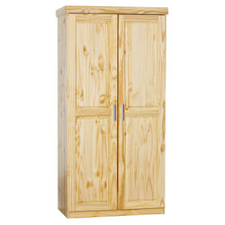 Cali - Armoire 2 Portes Bois Massif Naturel - Naturel